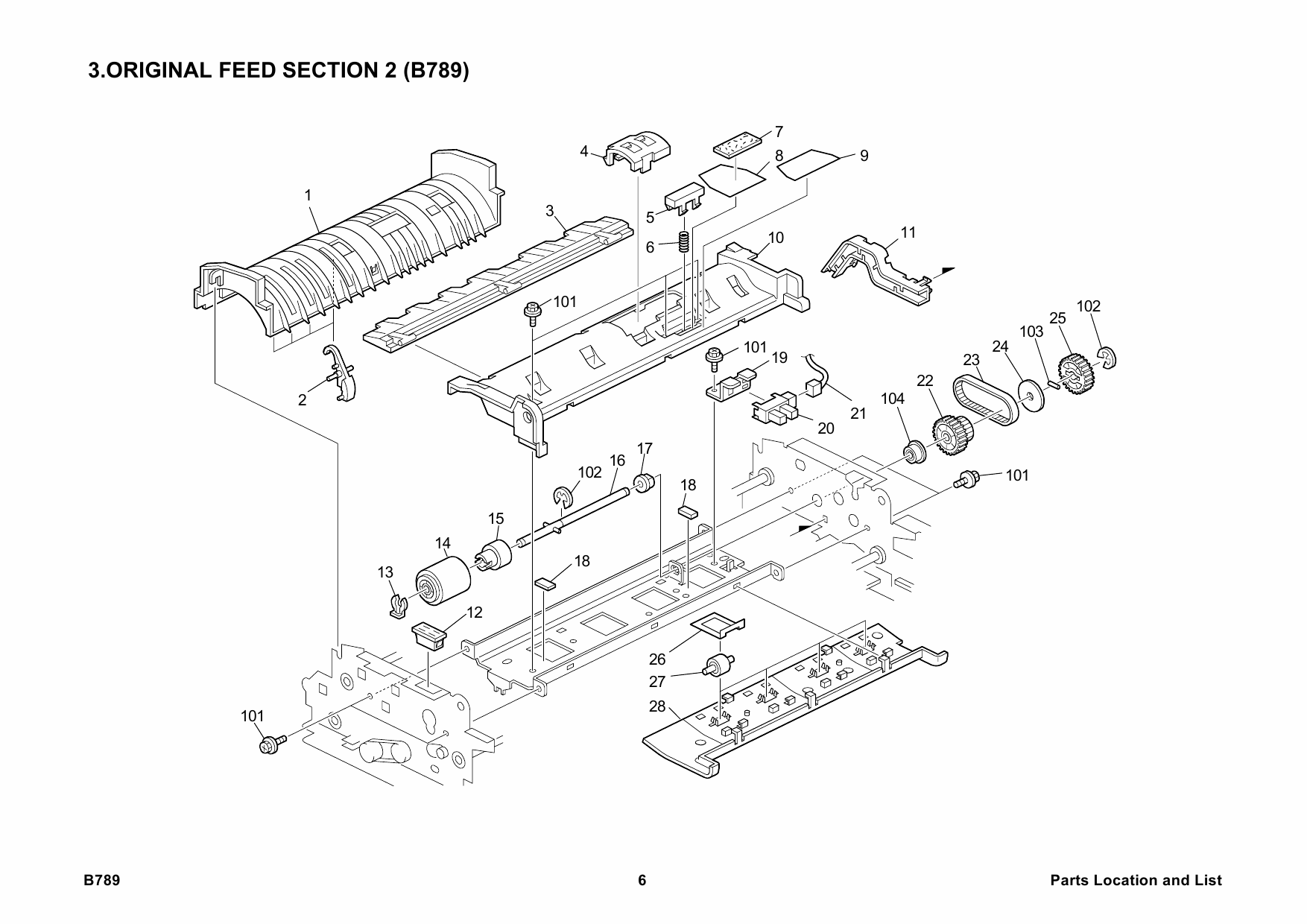 RICOH Options B789 ARDF-DF-3000 Parts Catalog PDF download-3